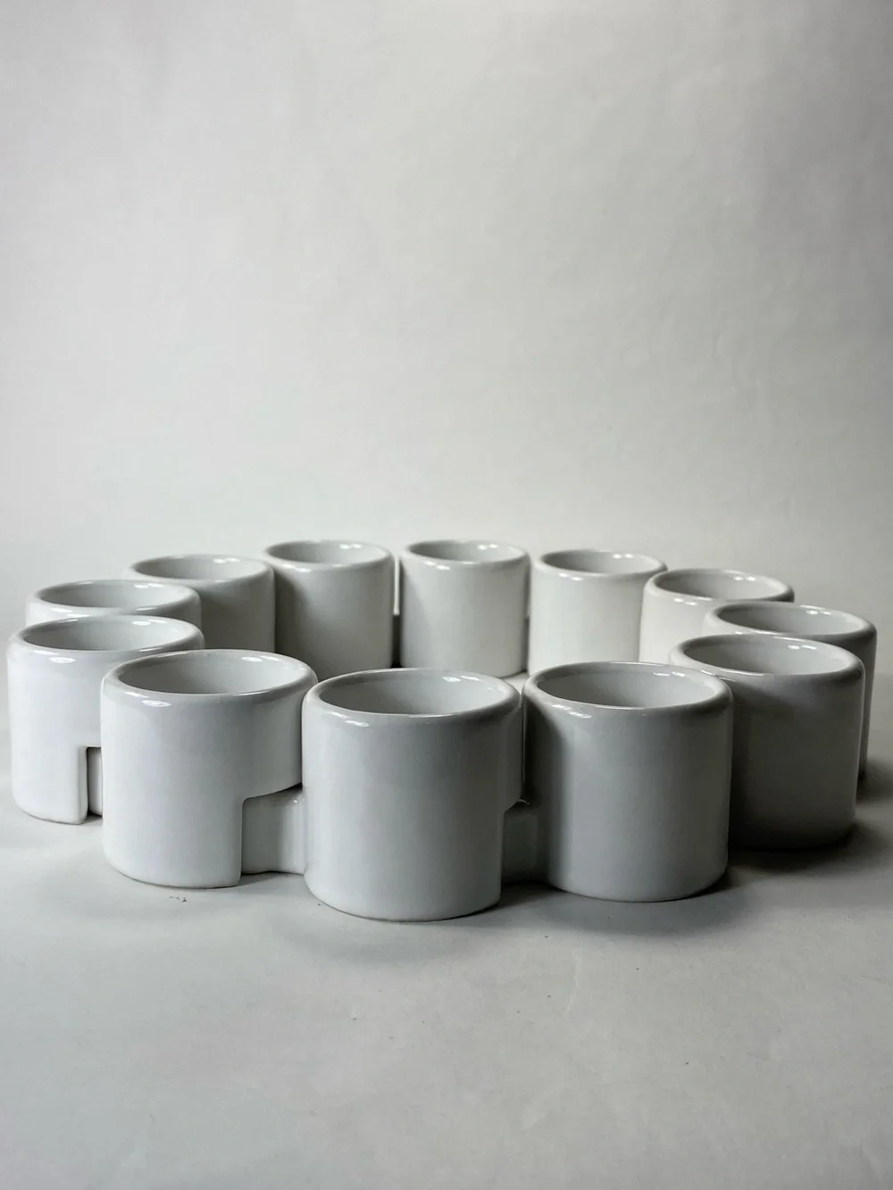 Vintage IKEA PS Tealight Holders by Ehlén Johansson Modular Scandinavian Ceramic